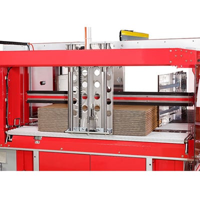 Bundle Squaring and Strapping Machine